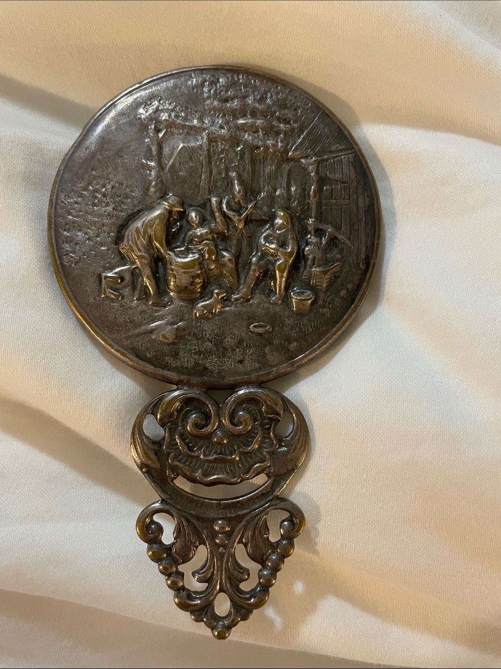 Hans Jensen, silversmith Denmark pocket mirror